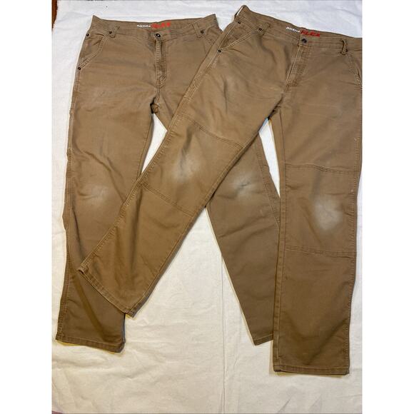 Dickies Flex Mens 36X34 Double Knee Relaxed Fit Straight Leg Black Work Pants 2 - Picture 1 of 10